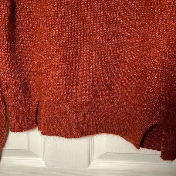Rag & Bone NWT Liana Rust Merino Wool Blend  Cardigan in Rust Size XXS - Picture 7 of 7